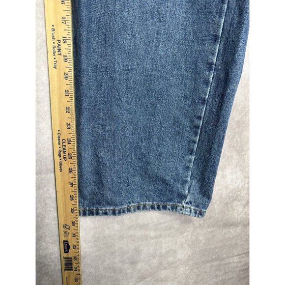 Levis 505 Jeans Mens 54x30 Blue Regular Straight Leg Denim Cotton Stretch NEW - Picture 8 of 8